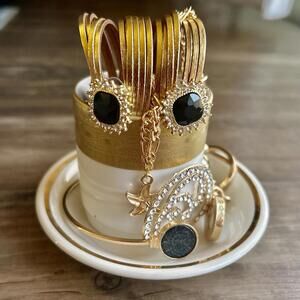 The Tiny Teacup Collection: Mystery Jewelry Cup - All That Glitters Is Gold